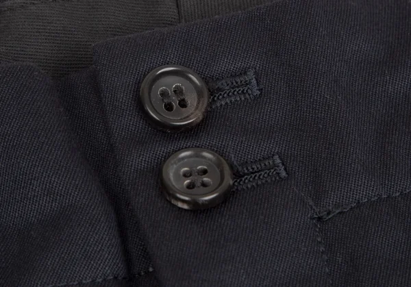 コムデギャルソン オムプリュスCOMME des GARCONS HOMME PLUS 裾折り返しツータックハーフパンツ 濃紺M K-112356_004