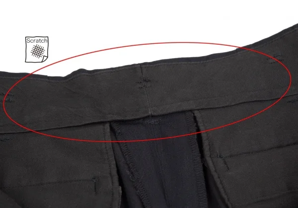 コムデギャルソン オムプリュスCOMME des GARCONS HOMME PLUS 裾折り返しツータックハーフパンツ 濃紺M K-112356_007