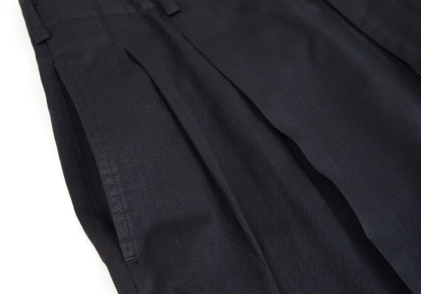 コムデギャルソン オムプリュスCOMME des GARCONS HOMME PLUS 裾折り返しツータックハーフパンツ 濃紺M K-112356_008
