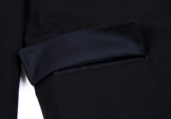 コムデギャルソン オムプリュスCOMME des GARCONS HOMME PLUS ウールギャバノッチドラペル2Bジャケット 紺M K-112360_010