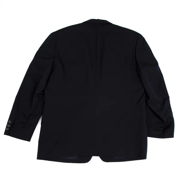 コムデギャルソン オムプリュスCOMME des GARCONS HOMME PLUS ウールギャバノッチドラペル2Bジャケット 紺M K-112360_013