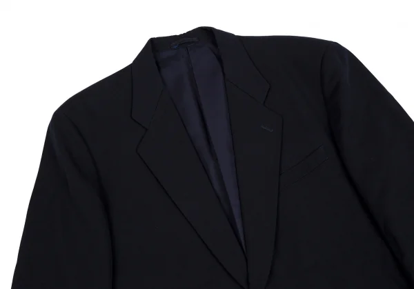 コムデギャルソン オムプリュスCOMME des GARCONS HOMME PLUS ウールギャバノッチドラペル2Bジャケット 紺M K-112360_002