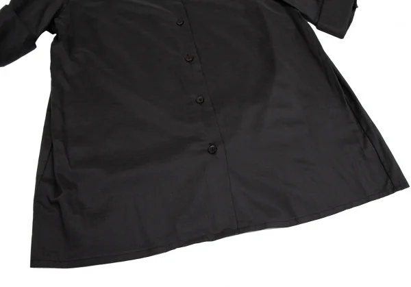 ジュニアゴルチエJUNIOR GAULTIER スカーフ付きシースルー5分袖カフスシャツ 黒40 K-112381_011