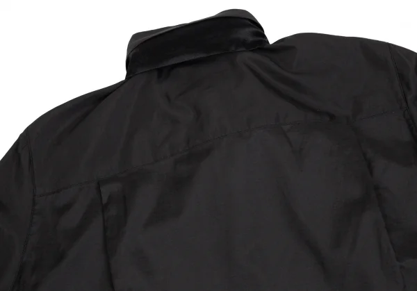 ジュニアゴルチエJUNIOR GAULTIER スカーフ付きシースルー5分袖カフスシャツ 黒40 K-112381_014