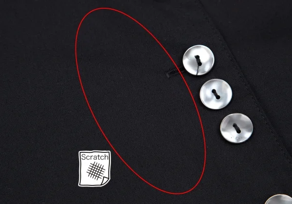 ジュニアゴルチエJUNIOR GAULTIER スクエアネックメニーボタンシャツ 黒40 K-112382_013