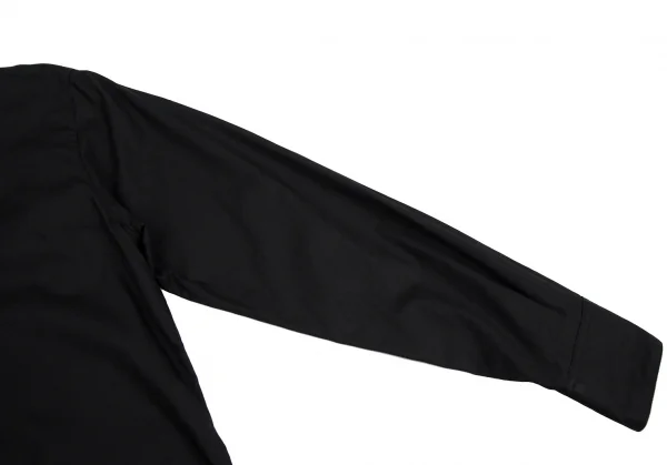 ジュニアゴルチエJUNIOR GAULTIER スクエアネックメニーボタンシャツ 黒40 K-112382_009