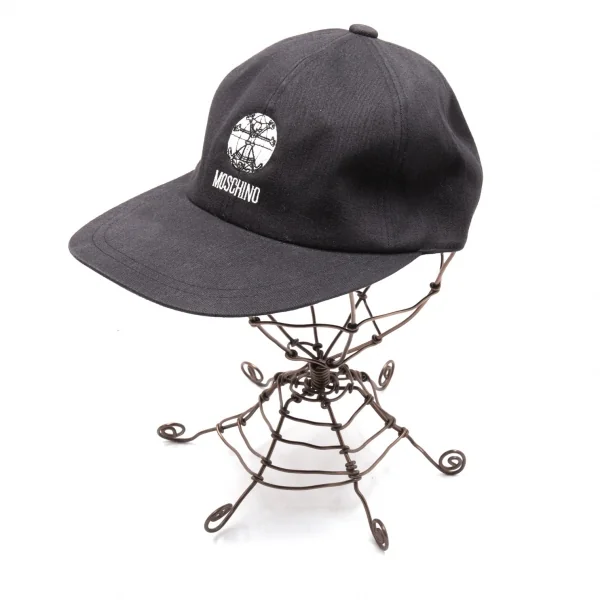チープアンドシックバイモスキーノCheap and Chic by MOSCHINO ロゴ刺繍ベースボールキャップ 墨黒F K-112387_001