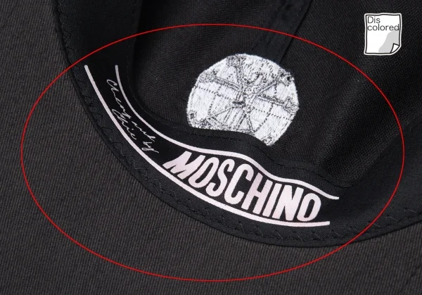 チープアンドシックバイモスキーノCheap and Chic by MOSCHINO ロゴ刺繍ベースボールキャップ 墨黒F K-112387_010