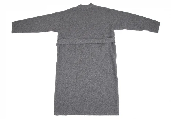 アンダーソンアンダーソンUNDERSON UNDERSON 和紙ファブリックダブルフェイスニットガウンコート グレー1 K-112389_013