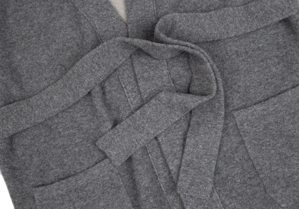 アンダーソンアンダーソンUNDERSON UNDERSON 和紙ファブリックダブルフェイスニットガウンコート グレー1 K-112389_009