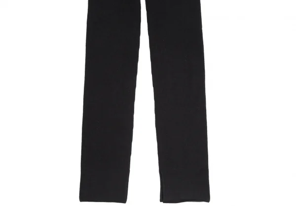 イッセイミヤケ ハートISSEY MIYAKE HaaT オーガニックコットンリブニットレギンスパンツ 黒F K-112390_005