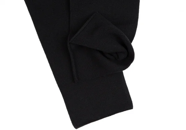 イッセイミヤケ ハートISSEY MIYAKE HaaT オーガニックコットンリブニットレギンスパンツ 黒F K-112390_006