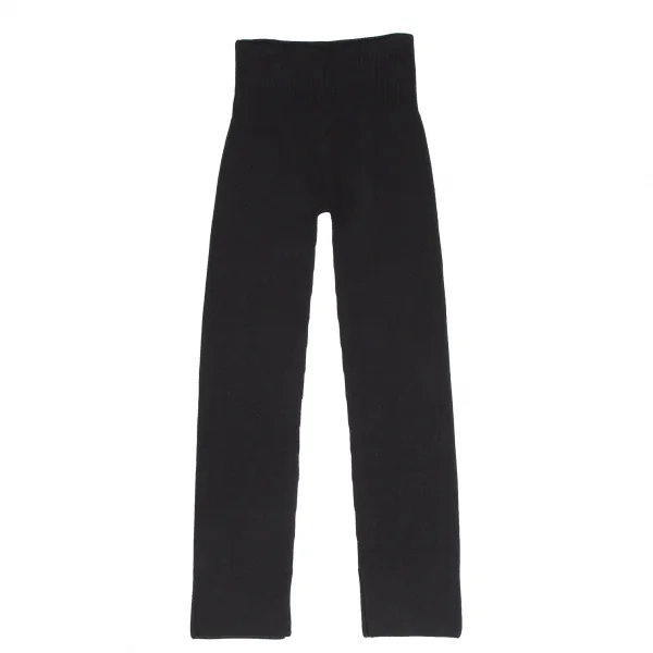 イッセイミヤケ ハートISSEY MIYAKE HaaT オーガニックコットンリブニットレギンスパンツ 黒F K-112390_007