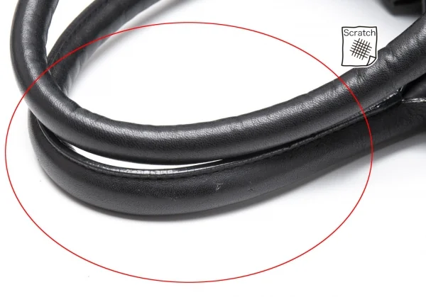 ルポLUPO レザープリーツハンドバッグ 黒 K-112394_012