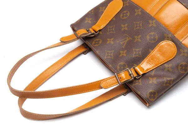 ルイヴィトンLouis Vuitton 旧バケットPM モノグラムバケツバッグ 茶 K-112395_013