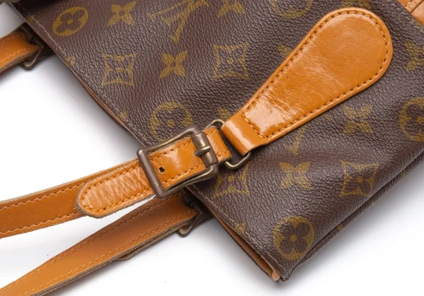 ルイヴィトンLouis Vuitton 旧バケットPM モノグラムバケツバッグ 茶 K-112395_014