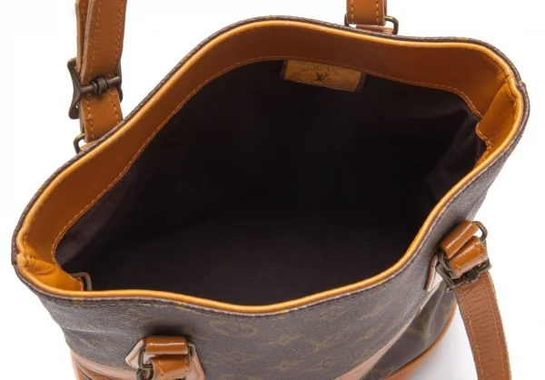 ルイヴィトンLouis Vuitton 旧バケットPM モノグラムバケツバッグ 茶 K-112395_015