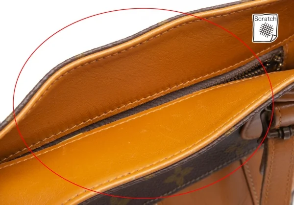 ルイヴィトンLouis Vuitton 旧バケットPM モノグラムバケツバッグ 茶 K-112395_016