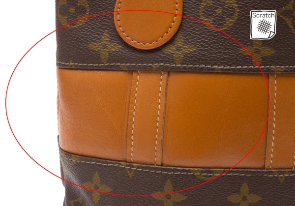 ルイヴィトンLouis Vuitton 旧バケットPM モノグラムバケツバッグ 茶 K-112395_008