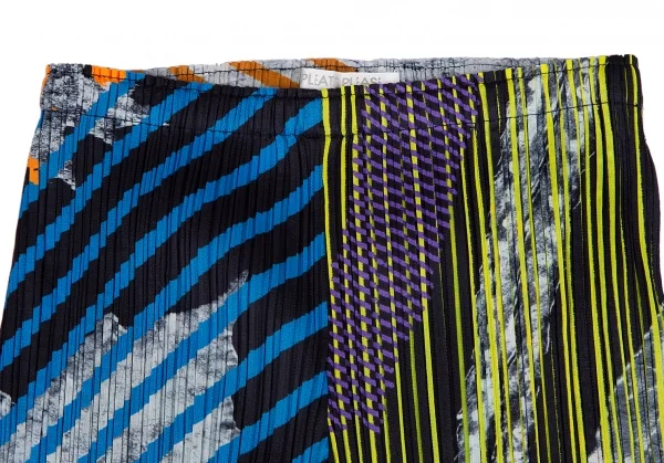 プリーツプリーズPLEATS PLEASE グラフィックプリントセットアップ 紺マルチ4/M位 K-112413_013