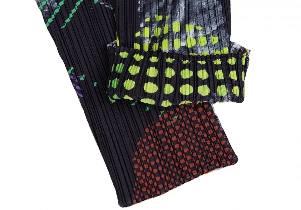 プリーツプリーズPLEATS PLEASE グラフィックプリントセットアップ 紺マルチ4/M位 K-112413_016