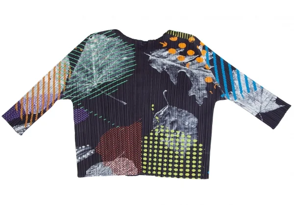 プリーツプリーズPLEATS PLEASE グラフィックプリントセットアップ 紺マルチ4/M位 K-112413_009