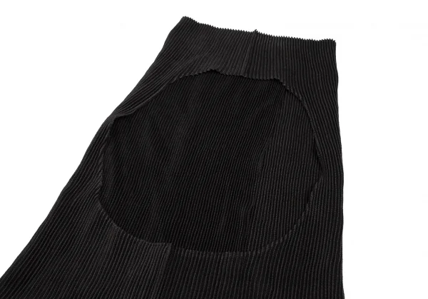 スペッチオ プリーツSPECCHIO PLEATS シャトルプリーツホルターネックジレベスト 黒40 K-112442_008