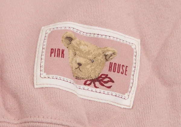 ハウスPINK HOUSE テディベアプリントスウェット ピンクL K-112460_010