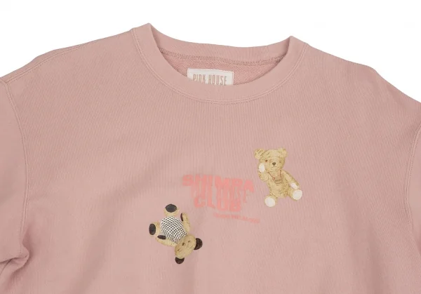 ハウスPINK HOUSE テディベアプリントスウェット ピンクL K-112460_003