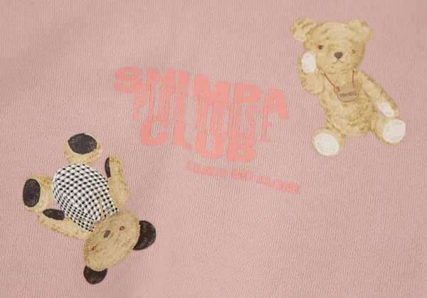 ハウスPINK HOUSE テディベアプリントスウェット ピンクL K-112460_005