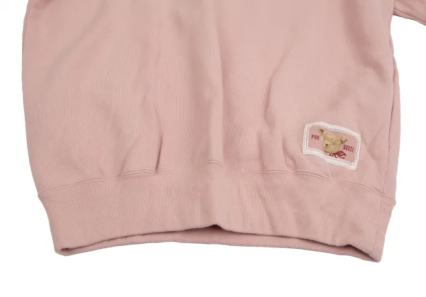 ハウスPINK HOUSE テディベアプリントスウェット ピンクL K-112460_009