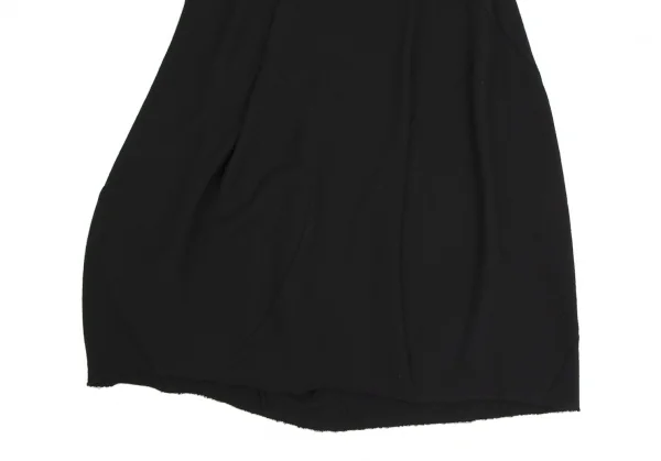 トリココムデギャルソンtricot COMME des GARCONSウールパネル切替フレアニットスカート 黒M K-112466_006