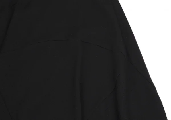 トリココムデギャルソンtricot COMME des GARCONSウールパネル切替フレアニットスカート 黒M K-112466_007