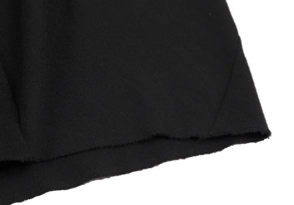 トリココムデギャルソンtricot COMME des GARCONSウールパネル切替フレアニットスカート 黒M K-112466_008
