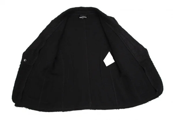 トリココムデギャルソンtricot COMME des GARCONSモヘア混ショールカラージャケット 黒M K-112468_010