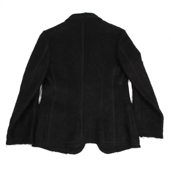 トリココムデギャルソンtricot COMME des GARCONSモヘア混ショールカラージャケット 黒M K-112468_011