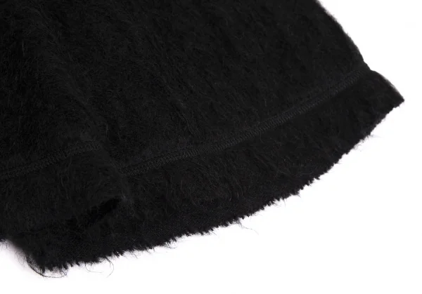 トリココムデギャルソンtricot COMME des GARCONSモヘア混パネル切替フレアスカート 黒M K-112469_008