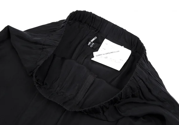 トリココムデギャルソンtricot COMME des GARCONS ドット織りキュプラストレートパンツ 紺M位 K-112478_004