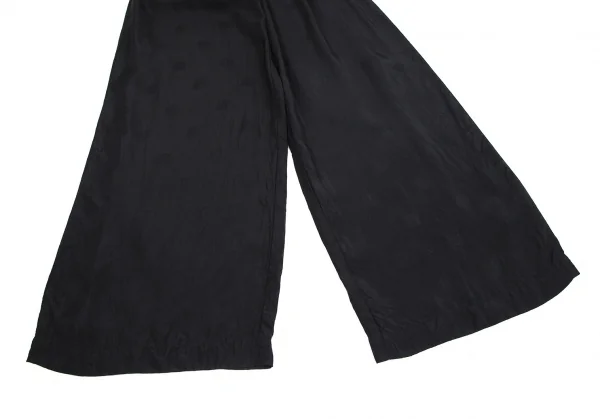 トリココムデギャルソンtricot COMME des GARCONS ドット織りキュプラストレートパンツ 紺M位 K-112478_006