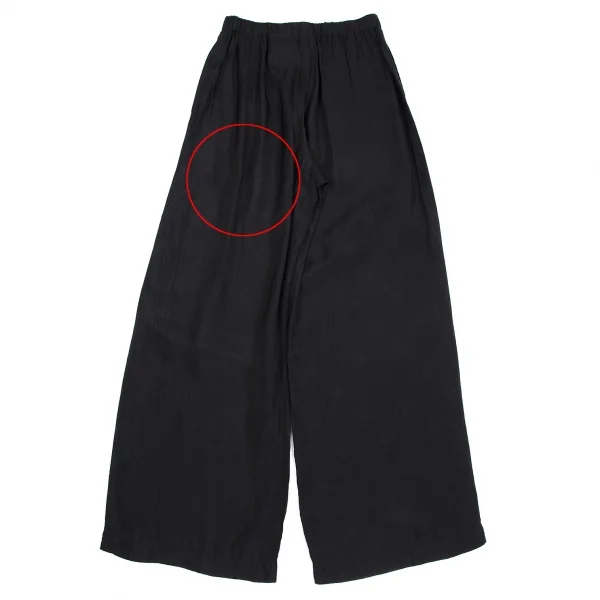 トリココムデギャルソンtricot COMME des GARCONS ドット織りキュプラストレートパンツ 紺M位 K-112478_008