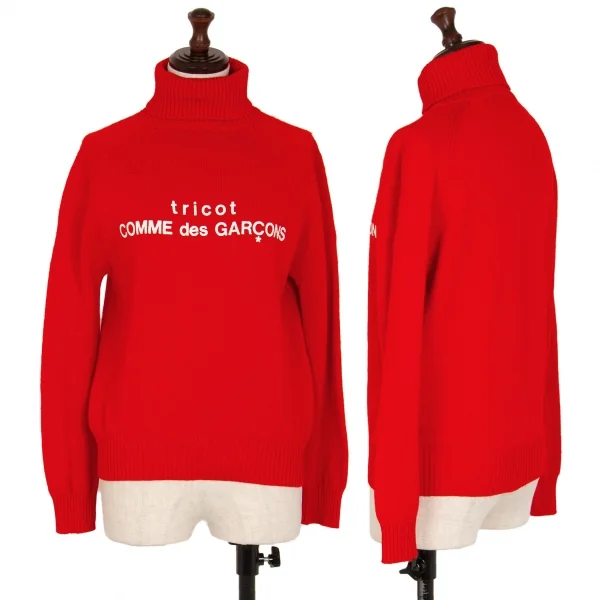 AD1999 トリココムデギャルソン ロゴ入りニット セーター タートルネック トリココムデギャルソンtricot COMME des GARCONS ロゴプリント