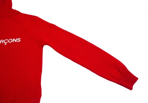 トリココムデギャルソンtricot COMME des GARCONS ロゴプリントタートルネックニットセーター 赤S位 K-112484_011