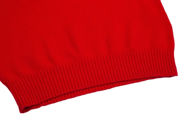 トリココムデギャルソンtricot COMME des GARCONS ロゴプリントタートルネックニットセーター 赤S位 K-112484_013