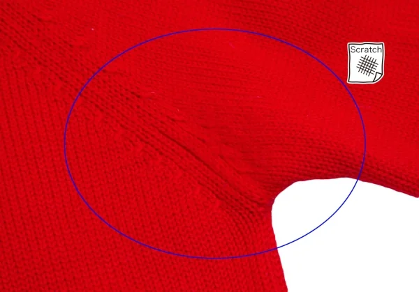 トリココムデギャルソンtricot COMME des GARCONS ロゴプリントタートルネックニットセーター 赤S位 K-112484_005