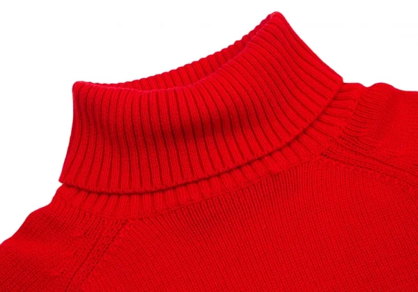 トリココムデギャルソンtricot COMME des GARCONS ロゴプリントタートルネックニットセーター 赤S位 K-112484_008