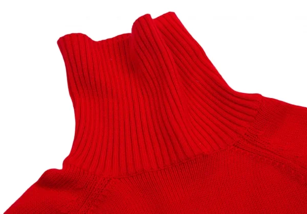 トリココムデギャルソンtricot COMME des GARCONS ロゴプリントタートルネックニットセーター 赤S位 K-112484_009