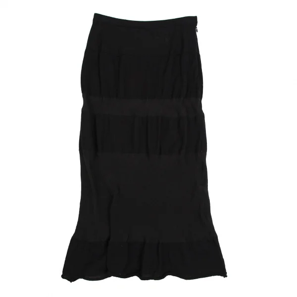 tricot COMME des GARCONS Stripe Switching Washed Wool Skirt K-112488_002