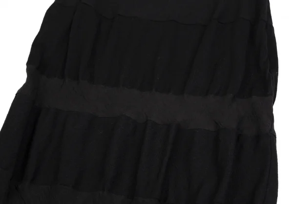 tricot COMME des GARCONS Stripe Switching Washed Wool Skirt K-112488_005
