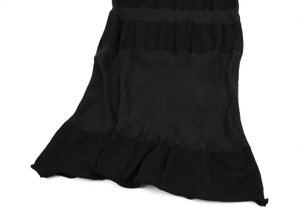tricot COMME des GARCONS Stripe Switching Washed Wool Skirt K-112488_006