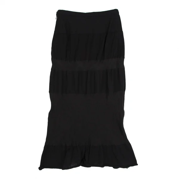 tricot COMME des GARCONS Stripe Switching Washed Wool Skirt K-112488_008